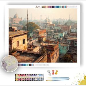 DELHI OLD CITY EVENING - Paint by Numbers Full Kit