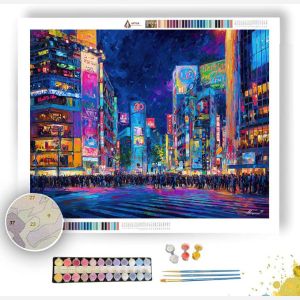 TOKYO SHIBUYA LIGHTS - Paint by Numbers Full Kit