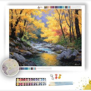 KOREAN AUTUMN STREAM - Paint by Numbers Full Kit