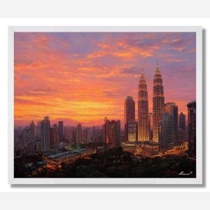 KUALA LUMPUR SUNSET SKY - FRAMED