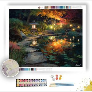 JAPANESE EVENING GARDEN - Paint by Numbers Full Kit