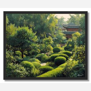 CHINESE TEA GARDEN - FRAMED