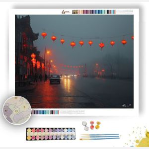 CHINESE STREET LANTERNS - Paint by Numbers Full Kit