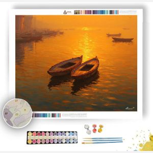 INDIAN GANGES GOLD - Paint by Numbers Full Kit