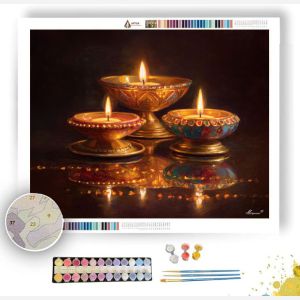 INDIAN DIWALI LIGHTS - Paint by Numbers Full Kit