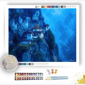 BHUTAN MOUNTAIN PEACE - Paint by Numbers Full Kit