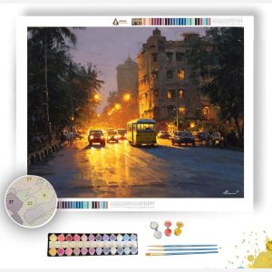 MUMBAI STREETLIGHT GLOW - Paint by Numbers Full Kit
