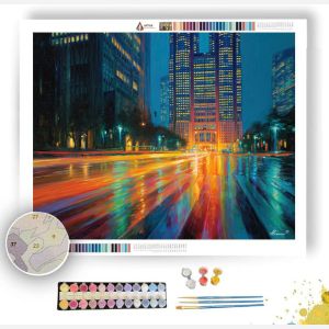 TOKYO CROSSWALK LIGHTS - Paint by Numbers Full Kit