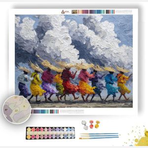INDONESIAN RAIN DANCE - Paint by Numbers Full Kit