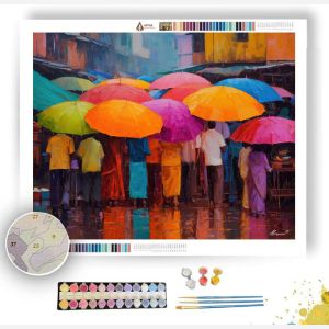 INDIAN MONSOON MARKET - Paint by Numbers Full Kit