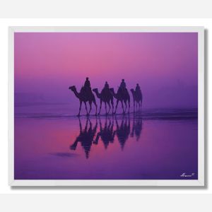 INDIAN DESERT TWILIGHT - FRAMED