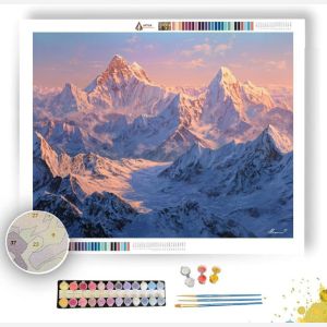 NEPAL RIDGE SUNRISE - Paint by Numbers Full Kit