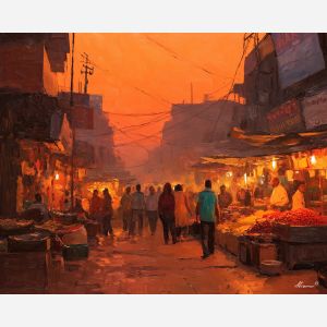 DELHI MARKET SUNSET