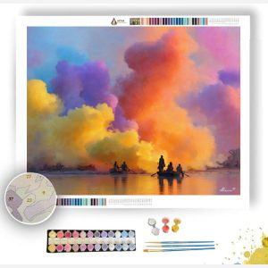 INDIAN HOLI MORNING - Paint by Numbers Full Kit