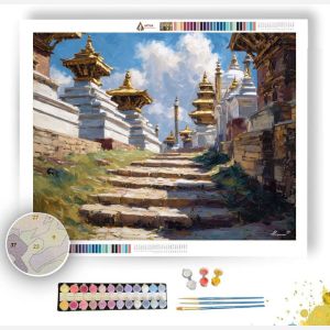 NEPAL GOLDEN PATH - Paint by Numbers Full Kit