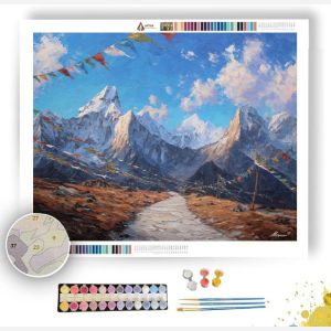 TIBETAN CLOUD ROAD - Paint by Numbers Full Kit