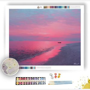INDONESIAN SUNSET SHORE - Paint by Numbers Full Kit