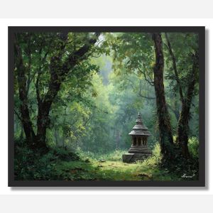 THAI FOREST SHRINE - FRAMED
