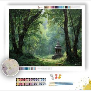 THAI FOREST SHRINE - Paint by Numbers Full Kit