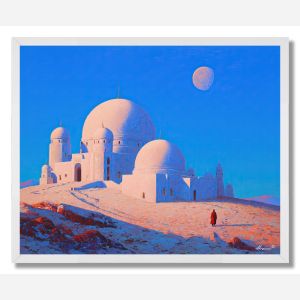 CHINESE MOON TEMPLE - FRAMED