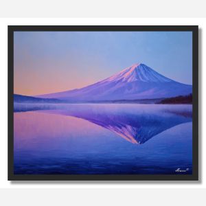 LAKE FUJI MIRROR - FRAMED