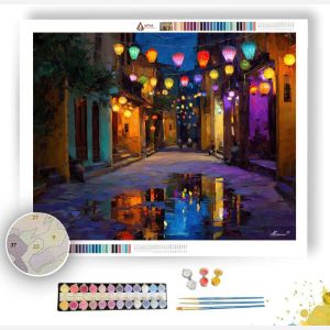 HANOI LANTERN ALLEY - Paint by Numbers Full Kit