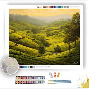 SRI LANKAN TEA GARDEN - Paint by Numbers Full Kit