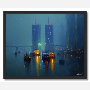 CHONGQING RIVER LIGHT - FRAMED