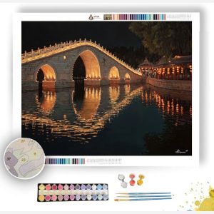 BEIJING SUMMER PALACE GLOW - Paint by Numbers Full Kit