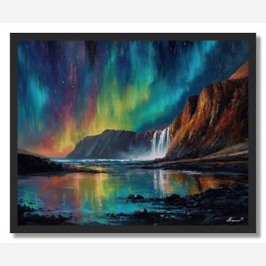 ICELAND COAST GLOW - FRAMED