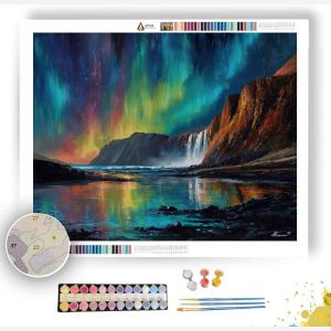 ICELAND COAST GLOW - Paint by Numbers Full Kit