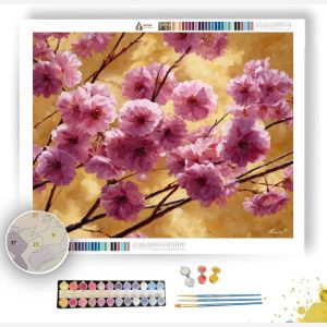 JAPANESE BLOSSOM SHADOW - Paint by Numbers Full Kit