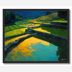 VIETNAMESE TERRACE LIGHT - FRAMED