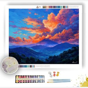 INDONESIAN VOLCANO SKY - Paint by Numbers Full Kit