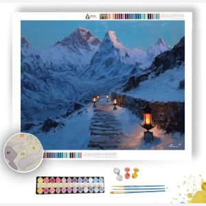 NEPAL MOUNTAIN PATH - Paint by Numbers Full Kit
