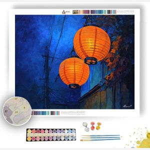 JAPANESE PAPER LANTERNS - Paint by Numbers Full Kit
