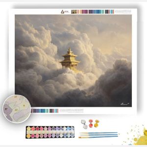 HIMALAYAN TEMPLE SKY - Paint by Numbers Full Kit