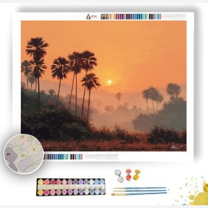 SRI LANKAN GOLD SKY - Paint by Numbers Full Kit