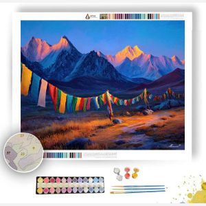 TIBETAN SUN PRAYER - Paint by Numbers Full Kit