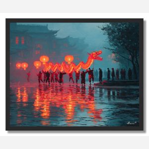 CHINESE NEW YEAR DANCE - FRAMED