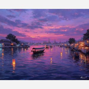 BANGKOK RIVER TWILIGHT