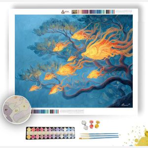 JAPANESE FIRE DANCE - Paint by Numbers Full Kit