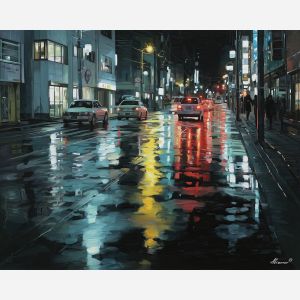 SEOUL STREETLIGHT EVENING