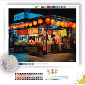 TAIPEI NIGHT MARKET - Paint by Numbers Full Kit