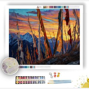 TIBETAN WIND PRAYER - Paint by Numbers Full Kit