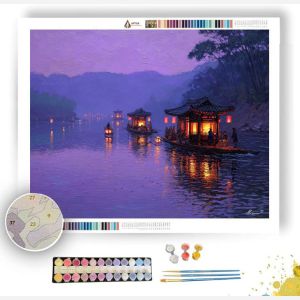 KOREAN RIVER EVENING - Paint by Numbers Full Kit