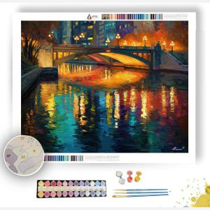 TOKYO RIVER BRIDGE - Paint by Numbers Full Kit
