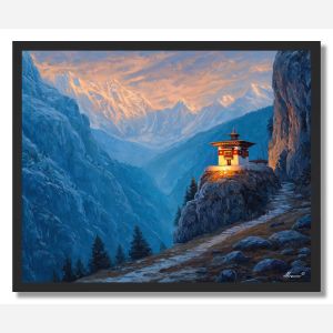 BHUTAN SKY ALTAR - FRAMED
