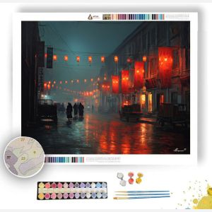 CHINESE SPRING STREETS - Paint by Numbers Full Kit