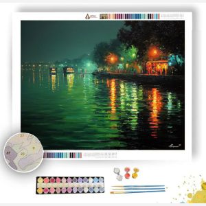 HANOI EVENING RIVER - Paint by Numbers Full Kit